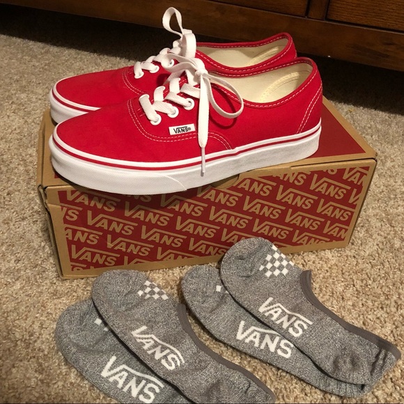 red vans womens size 7